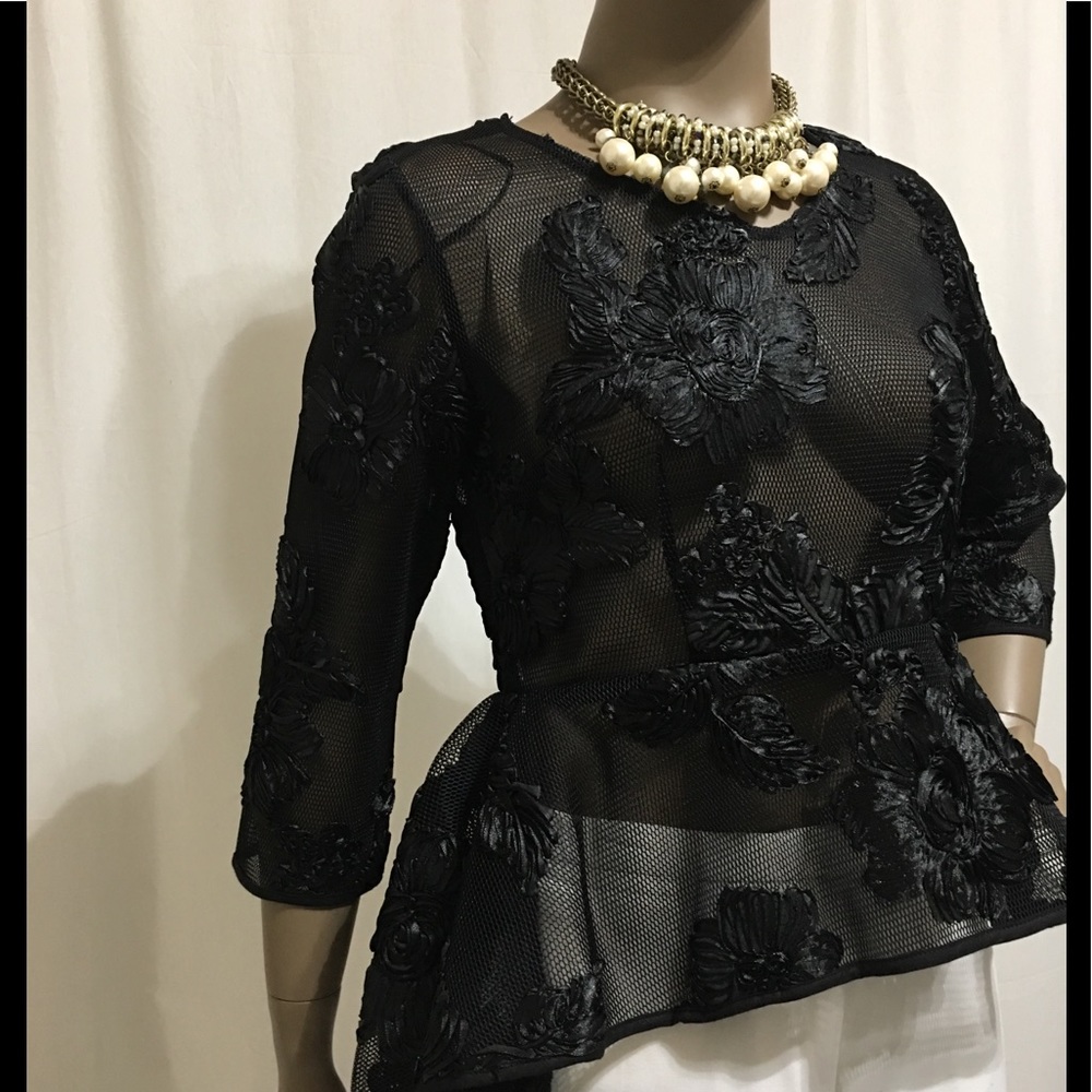 Mesh Top Appliqué